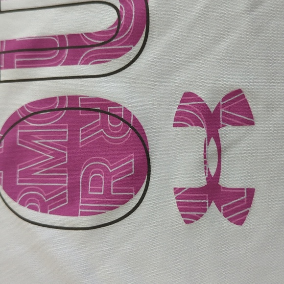 Blue with Purple Print Youth Medium Activewear Shirt - Under Armour - Picture 4 of 7